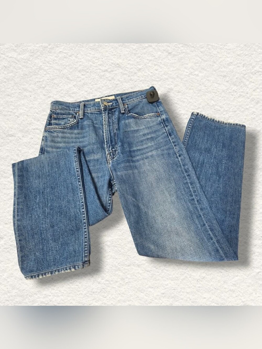 MOTHER Women's Straight Leg Jeans in Medium Blue